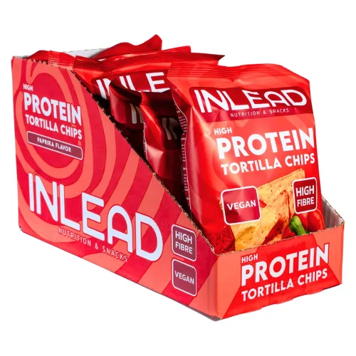 Inlead Nutrition Karton High Protein Tortilla Chips 6x50g Paprika (Paprika)