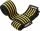 Gasp Knee Wraps (Térd Bandázs) Black/Flame (Fekete/Csíkos)
