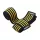 Gasp Knee Wraps (Térd Bandázs) Black/Flame (Fekete/Csíkos)
