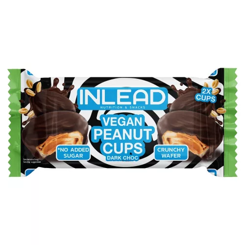 Inlead Nutrition Peanut Cups 50g Vegan Dark Choc (Étcsokoládé)