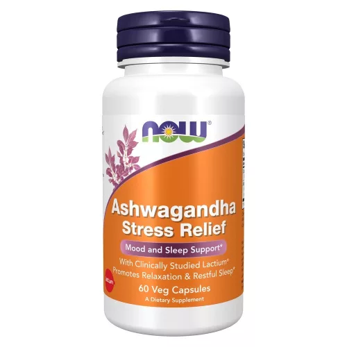 Now Foods Ashwagandha Stress Relief 60 Veg Capsules 60 Kapszula