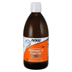Now Foods Omega-3 Fish Oil Liquid Lemon (Citrom) 16,9fl oz 500ml