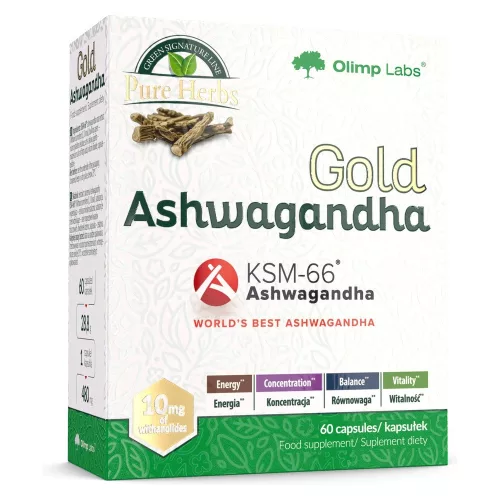 Olimp Nutrition Gold Ashwagandha KSM-66® 60 Capsules 60 Kapszula