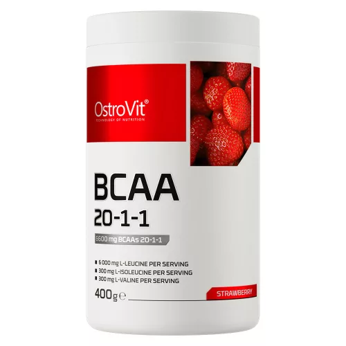 OstroVit BCAA 20:1:1 400g Strawberry (Eper)