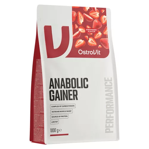 OstroVit Anabolic Gainer 1000g Strawberry (Eper)