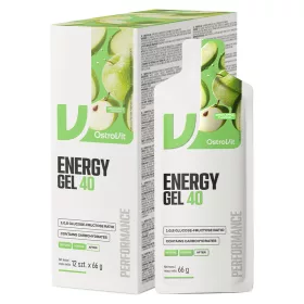 OstroVit Karton Energy Gel 40 12x66g Green Apple (Zöldalma)