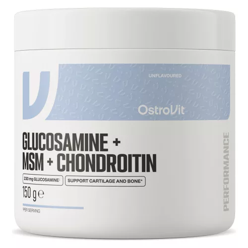 OstroVit Glucosamine+MSM+Chondroitin Powder 150g Unflavored (Ízesítetlen)