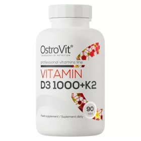 OstroVit Vitamin D3 1000 IU + K2 90 Tablets 90 Tabletta