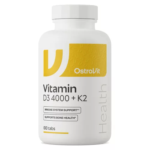 OstroVit Vitamin D3 4000 IU + K2 100 Tablets 100 Tabletta