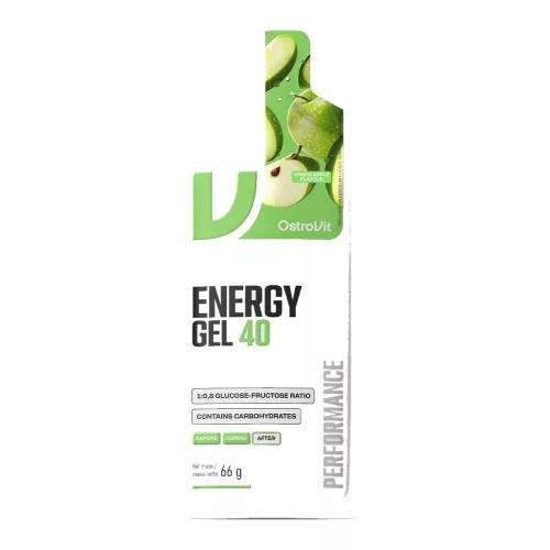 OstroVit Energy Gel 40 66g Green Apple (Zöldalma)
