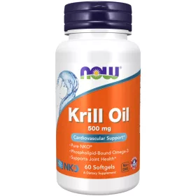 Now Foods Krill Oil 500mg 60 Softgels 60 Gélkapszula