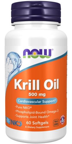 Now Foods Krill Oil 500mg 60 Softgels 60 Gélkapszula