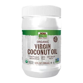 Now Foods Virgin Coconut Oil Organic 12fl oz 355 ml