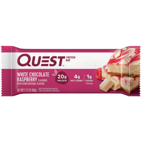 Quest Nutrition Quest Bar 60g White Chocolate Raspberry (Fehércsokoládé Málna)