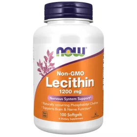   Now Foods Lecithin 1200mg Non-GMO 100 Softgels 100 Gélkapszula