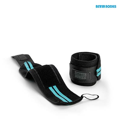 Better Bodies Womens Wrist Wraps (Csukló Bandázs) Aqua Blue (Kék)