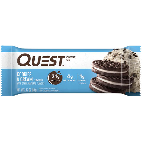 Quest Nutrition Quest Bar 60g Cookies & Cream (Sütikrém)