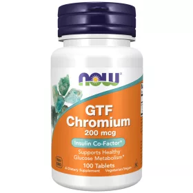 Now Foods GTF Chromium 200mcg 100 Tablets 100 Tabletta