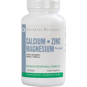   Universal Nutrition Calcium Zinc Magnesium plus Copper 100 Tablets 100 Tabletta