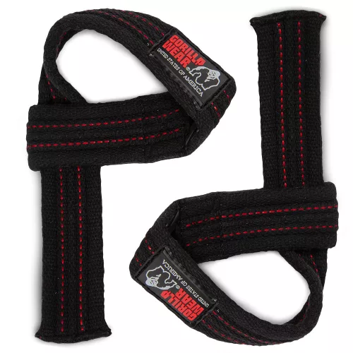 Gorilla Wear Hardcore Lifting Straps Black/Red (Fekete/Piros) Felhúzóheveder