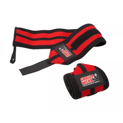 Gorilla Wear Wrist Wraps Pro Black/Red (Fekete/Piros) Csuklószorító