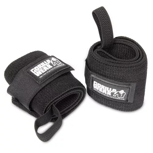 Gorilla Wear Wrist Wraps Basic Black (Fekete) Csuklószorító