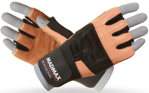 MadMax Edzőkesztyű Professional Natural Brown (Barna) S (Kis Méret)