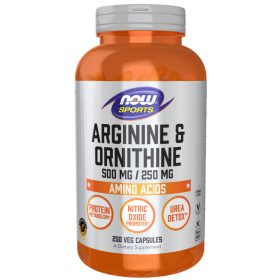   Now Foods Arginine & Ornithine 500mg/250mg 100 Veg Capsules 100 Kapszula