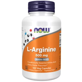 Now Foods L-Arginine 500mg 100 Veg Capsules 100 Kapszula