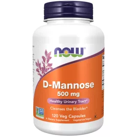Now Foods D-Mannose 500mg 120 Veg Capsules 120 Kapszula