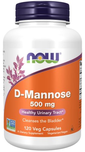 Now Foods D-Mannose 500mg 120 Veg Capsules 120 Kapszula