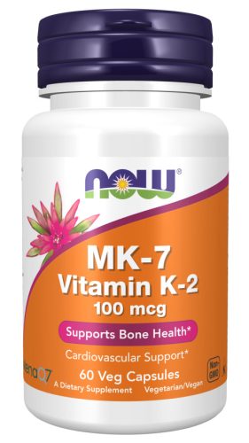 Now Foods MK-7 Vitamin K-2 100mcg 60 Veg Capsules 60 Kapszula
