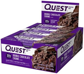 Quest Nutrition Karton Quest Bar 12x60g Double Chocolate Chunk (Csokoládé)