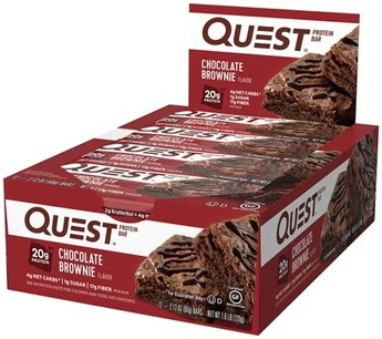 Quest Nutrition Karton Quest Bar 12x60g Chocolate Brownie (Csokoládé Brownie)