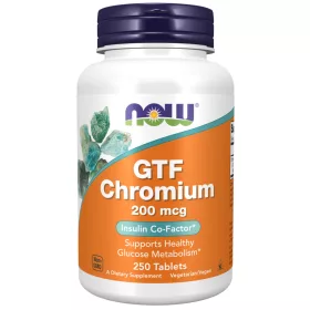 Now Foods GTF Chromium 200mcg 250 Tablets 250 Tabletta