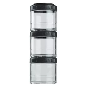 Blender Bottle Go Stak 3x100ml Black (Fekete) 3 Részes Tároló Szett