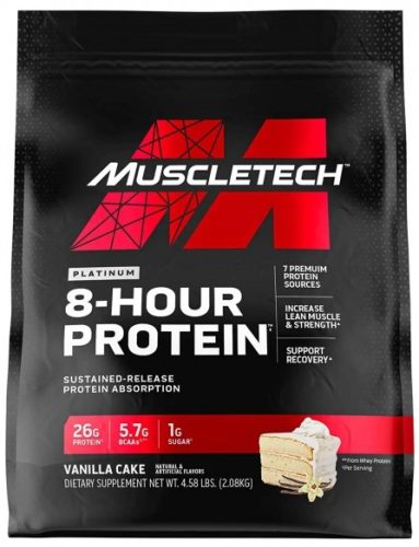 Muscle Tech Platinum 8-Hour Protein 2080g Vanilla Cake (Vanília Torta)
