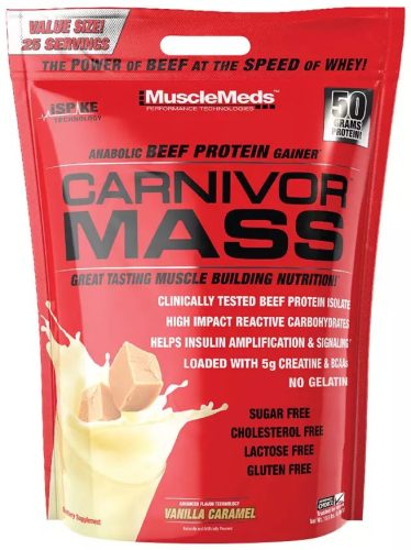 MuscleMeds Carnivor Mass 4625g 10lbs Vanilla Caramel (Vanília Karamell)