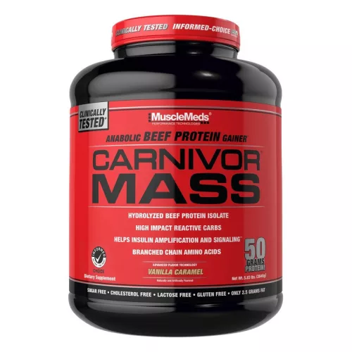 MuscleMeds Carnivor Mass 4625g 10lbs Vanilla Caramel (Vanília Karamell)