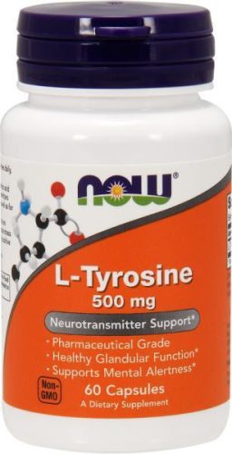 Now Foods L-Tyrosine 500mg 60 Capsules 60 Kapszula