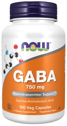 Now Foods Gaba 750mg 100 Veg Capsules 100 Kapszula