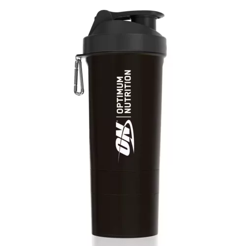 Optimum Nutrition Shaker Smartshake 800ml Black (Fekete) Kapszulatartóval Shaker