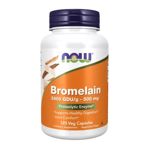 Now Foods Bromelain 2400 GDU/g 500mg 120 Veg Capsules 120 Kapszula