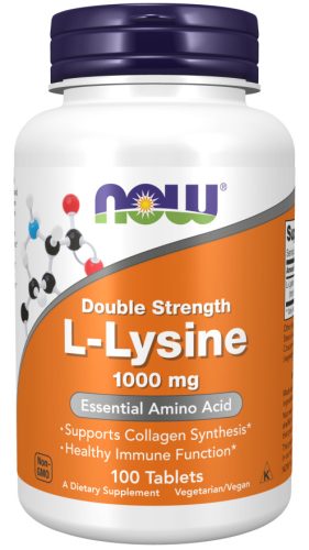Now Foods L-Lysine 1000mg Double Strength 100 Tablets 100 Tabletta