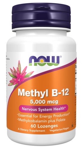 Now Foods Methyl B-12 5000mcg 60 Lozenges 60 Tabletta