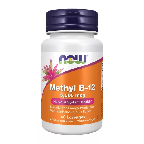Now Foods Methyl B-12 5000mcg 60 Lozenges 60 Tabletta