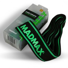 MadMax Non Slip & Slide Knee Wraps 2m Black/Green (Fekete/Zöld)