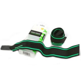   MadMax Elastic Wrist Wraps Black/Green (Fekete/Zöld) (Csukló Bandázs)
