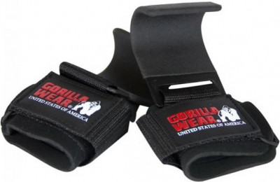 Gorilla Wear Weight Lifting Hooks Black (Fekete) Edzőkampó