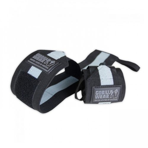 Gorilla Wear Wrist Wraps Ultra Black/Grey (Fekete/Szürke) Csuklószorító
